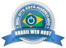 Selo meu site esta na Brasil Web Host